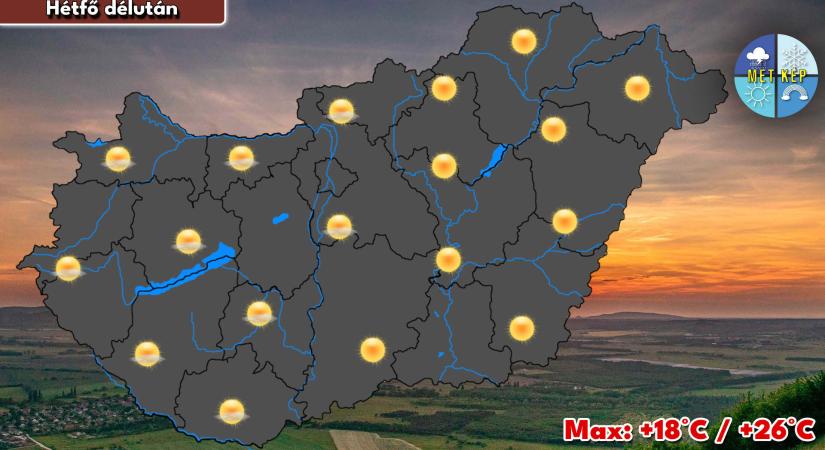 Kellemesen meleg tavaszi idővel indul a hét