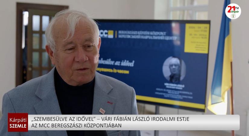 „Szembesülve az idővel” – Vári Fábián László irodalmi estje az MCC beregszászi központjában (videó)