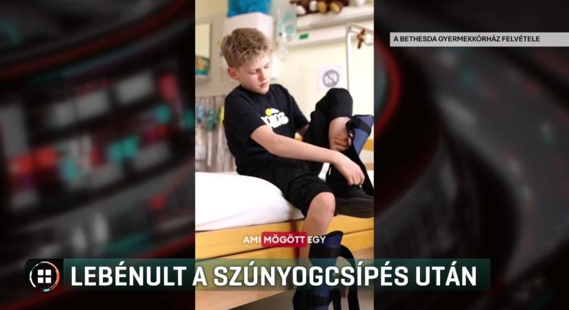 Térdtől lefelé lebénult egy 12 éves fiú, miután megcsípte egy szúnyog