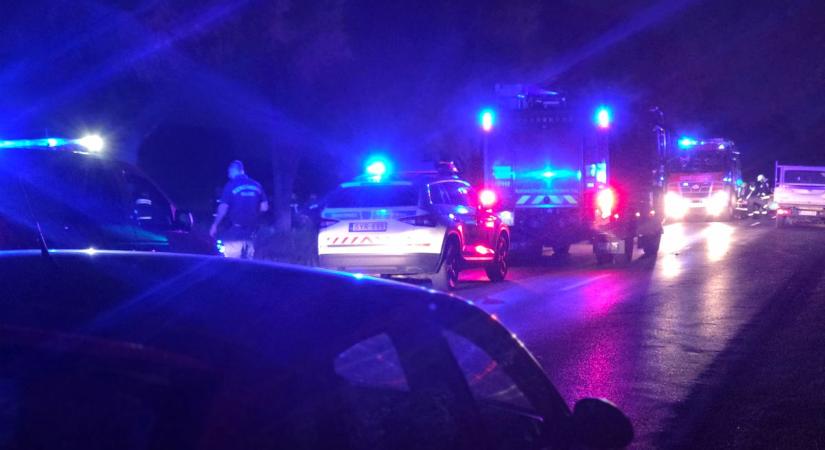 Súlyos baleset Szabolcsban, teljes útzár mellett helyszínelnek