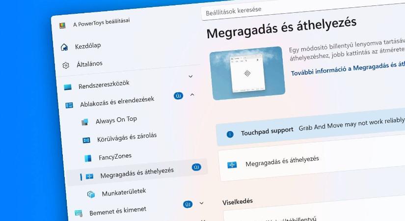 Új lehetőség: ablakok kényelmesebb mozgatása és méretezése a Windowsban