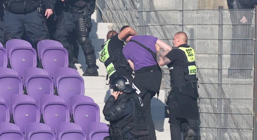 Újpesti balhé: brutálisan léptek fel a rendezők a szurkolókkal szemben – videó