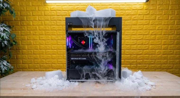 Szárazjéggel hűtöttek egy gamer PC-t, de a csoda elmaradt