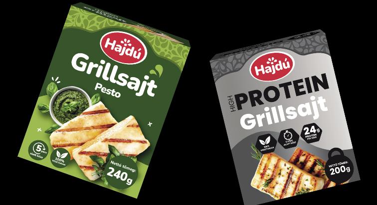 Hajdú Pestós Grillsajt és Hajdú High Protein Grillsajt
