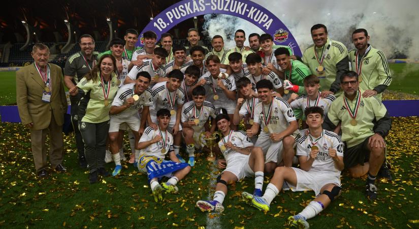 Puskás-Suzuki-kupa: A Real Madrid nyerte a tornát, a Honvéd 6., a Puskás Akadémia 7. lett