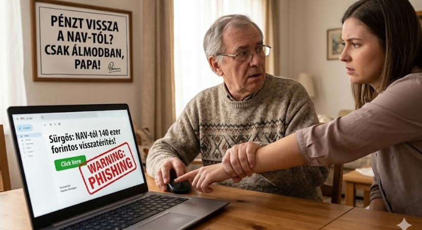 NAV-tól jött 140 ezer forintos visszatérítésről szóló e-mail? Nagy eséllyel csalás – semmiképp ne kattintson
