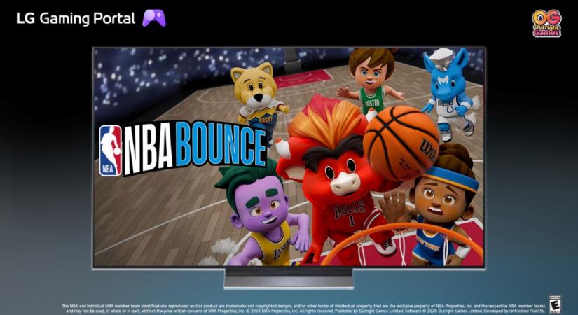 Az NBA Bounce kosárlabdaélményt kínál az LG okostévéken és okosmonitorokon