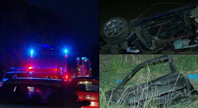 Eddig nem látott videó a halálos baleset helyszínéről! Kész horror, kettészakadt a BMW az ütközéstől! (videóval és fotókkal)