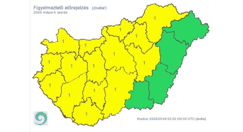 Hamarosan éles fordulatot vehet az időjárás – jégeső is lesz?