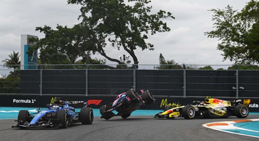 Gasly fejre állt Miamiban: Lawson elárulta, miért nem tudta elkerülni a balesetet