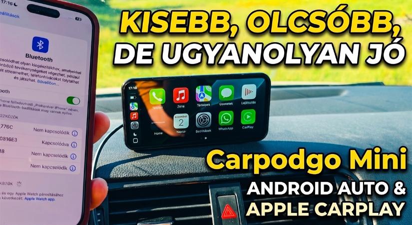 Android Auto és Carplay utólag? A Carpodgo Mini kicsi és olcsóbb, mint a nagyok