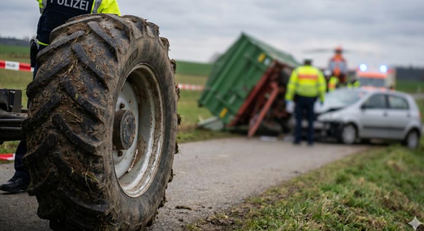Mentőhelikopter és bilincs lett a május elsejei traktorozás vége