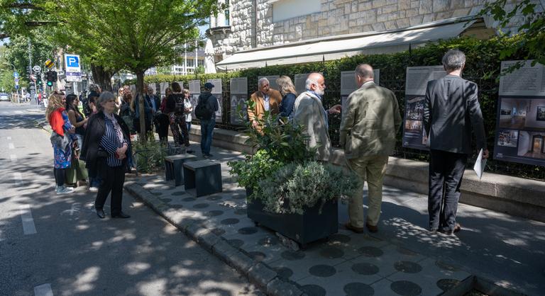 Kültéri kiállítást nyitott a Magyar Művészeti Akadémia a Műcsarnok megnyitásának 130. évfordulója alkalmából