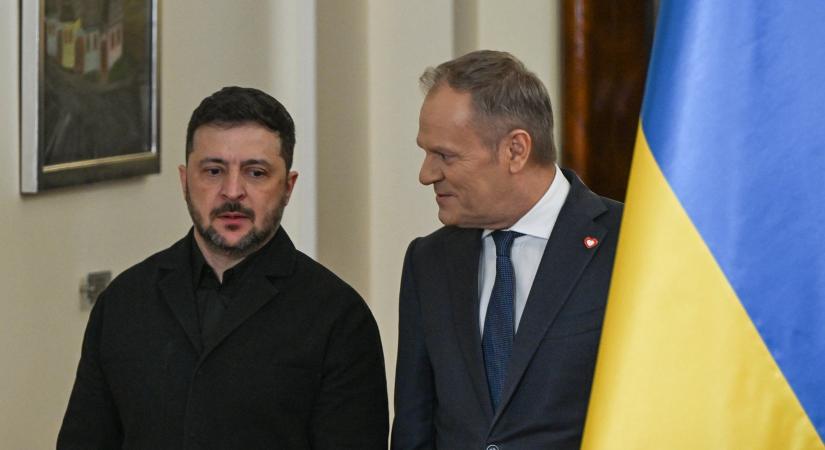 Tusk szerint Zelenszkijéknek fontos, hogy „gondoskodjon” Magyar Péterről a lengyel kormány