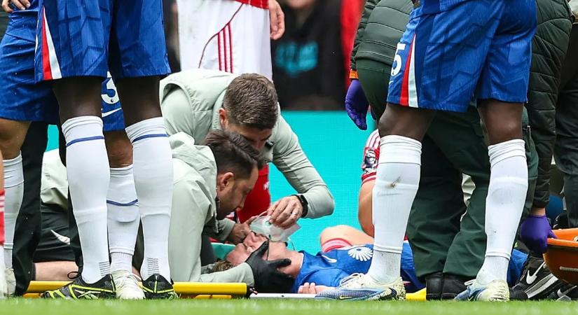 Az első vizsgálatok szerint nem lett súlyosabb baja a fejsérülést szenvedő Chelsea-játékosnak