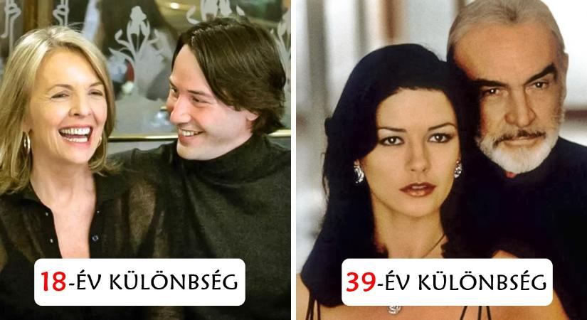 15 híres filmes szerelmespár, akik között erős volt a kémia a nagy korkülönbség ellenére is