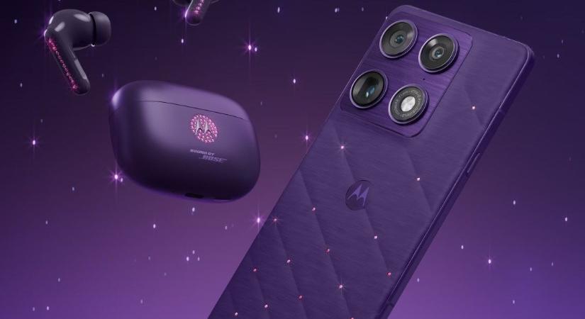 Giccsparádé telefon Motorola módra