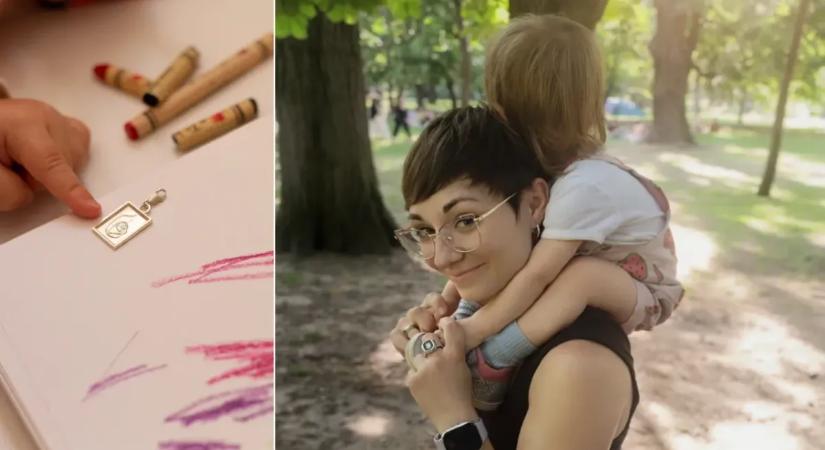 „Ha megéljük az álmainkat, azzal példát mutatunk a gyermekeinknek is” - Dalma gyermekrajzokból készít ékszereket