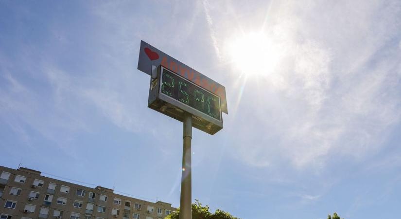Nyári meleg erős UV-sugárzással - fotók