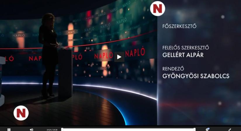 Csak ennyi szerepelt a TV2 Napló végén: „Főszerkesztő:” – név nélkül