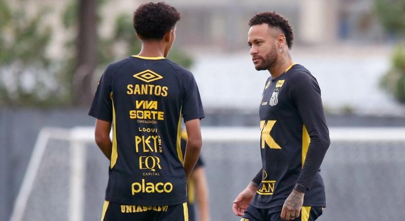 Neymar balhézott Robinho fiával, mert kicselezte őt egy edzésen
