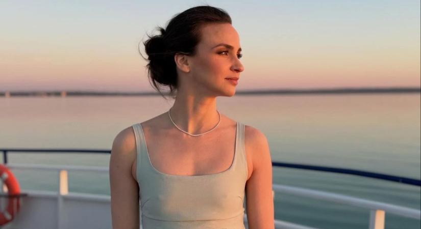 Törőcsik Franciska a Balaton közepén nosztalgiázott