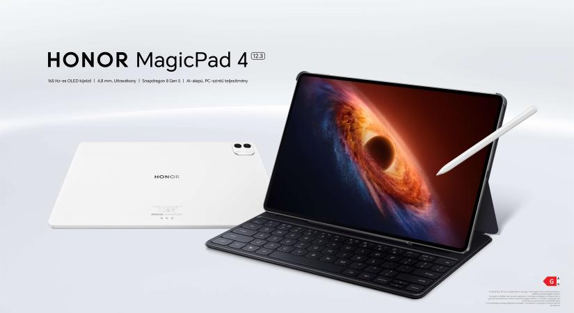A világ legvékonyabb táblagépe már Magyarországon is elérhető: íme, a Honor MagicPad4