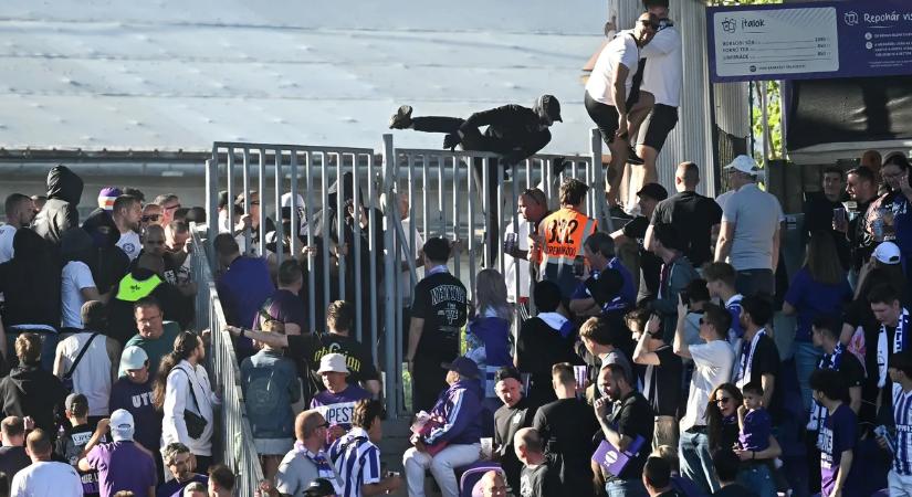 Megszólalt az Újpest elnöke a derbin történt botrányról