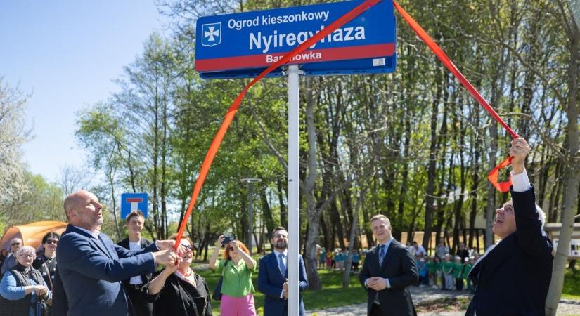 Nyíregyháza és Rzeszów 30 éves barátságának szimbóluma a park