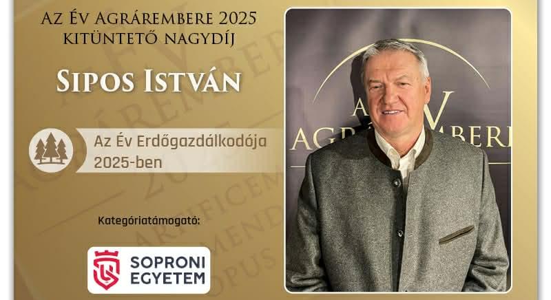 Sipos István – az Év Erdőgazdálkodója 2025-ben