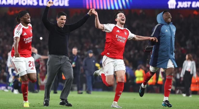 Az „ágyúsok” ott lesznek Budapesten, 20 év után ismét BL-döntős az Arsenal!