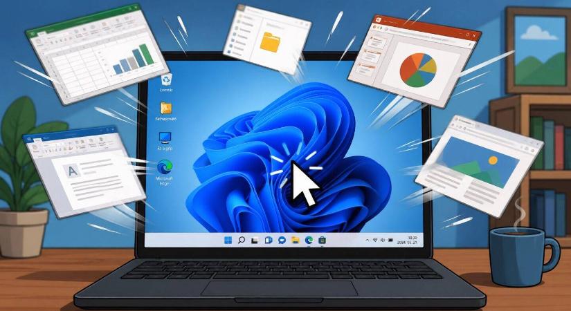 Asztal megjelenítése egyetlen kattintással Windows 11 alatt
