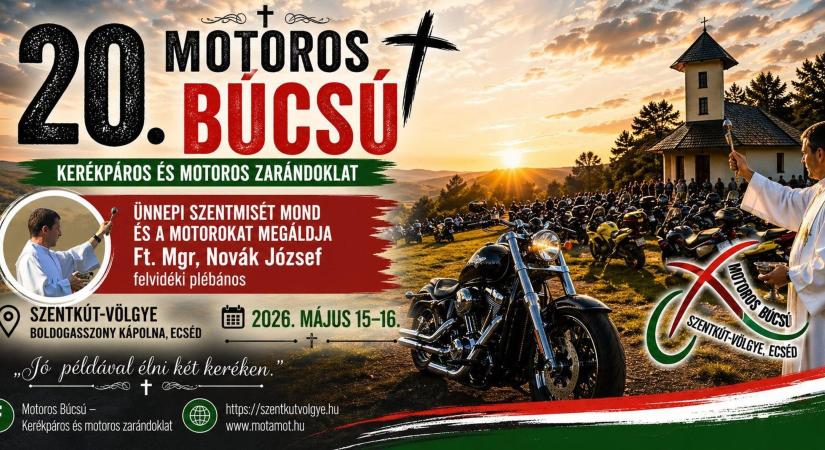 20. Motoros Búcsú Ecséden – zarándoklat, közösség és motoros áldás május közepén
