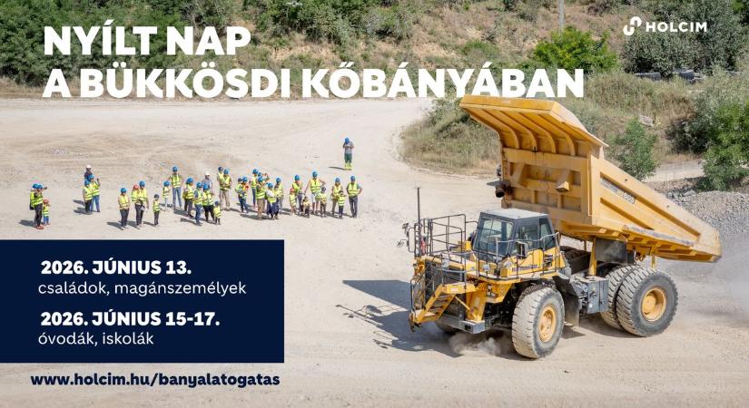 Különleges munkagépek és egyéb bányatitkok: ismét megnyílik a Holcim Bükkösdi Kőbányája