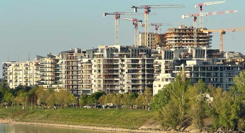 Újra építési lázban Budapest és környéke, rengeteg az újépítésű lakás, kilőtt az építkezési kedv