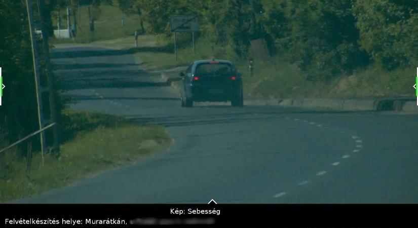Hiába égett a féklámpa, így is 134 km/órával mérte be a traffi! Súlyos bírság lett a vége!