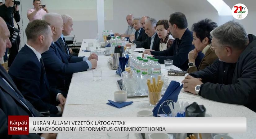 Ukrán állami vezetők látogattak a nagydobronyi református gyermekotthonba (videó)