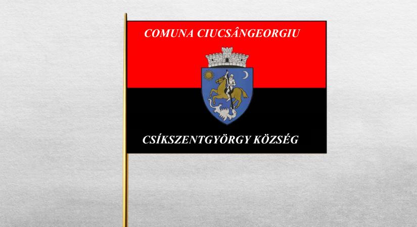Hivatalos Csíkszentgyörgy zászlaja