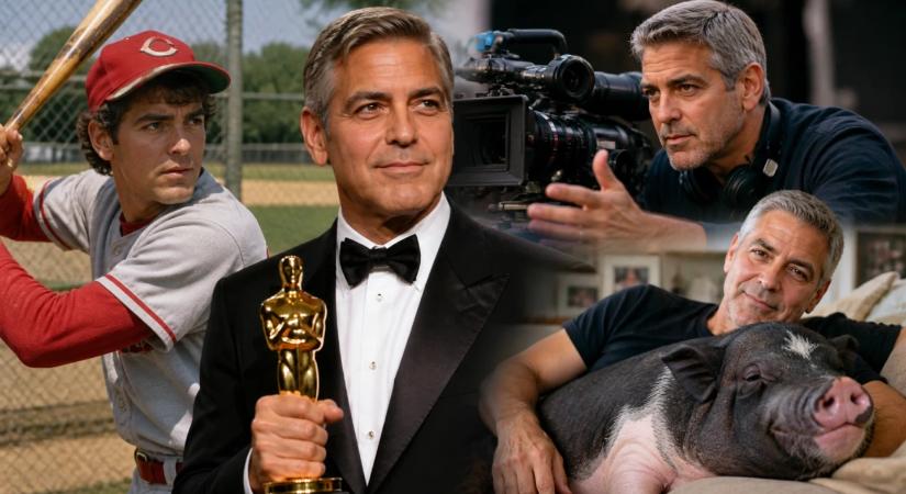 Egy malac volt az élettársa – meghökkentő érdekességek a 65 éves George Clooney-ról