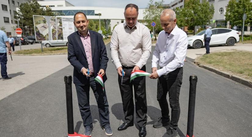 Egyenes út a kórházba: megújult a Szent Borbála kórház úthálózata