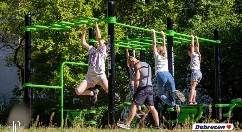Négy új kondiparkot avattak Debrecenben