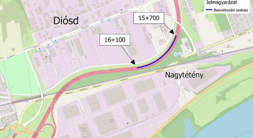 Fékezz le az M6-oson: Pénteken és kedden is sávzárás lassítja a forgalmat Érdnél
