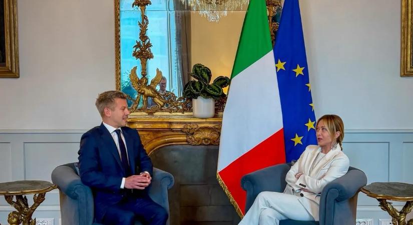Magyar Pétert nagyon ridegen fogadta Giorgia Meloni Rómában