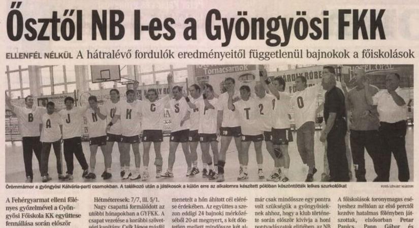 Gyöngyösi KK: érkezik a 20 évvel ezelőtti bajnokcsapat