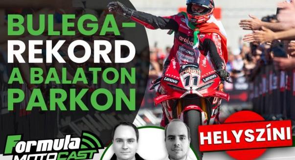 Formula Motocast: Bulega-rekord a Balatonnál
