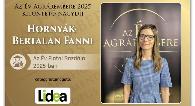 Hornyák Bertalan Fanni – Az Év Fiatal Gazdája 2025-ben