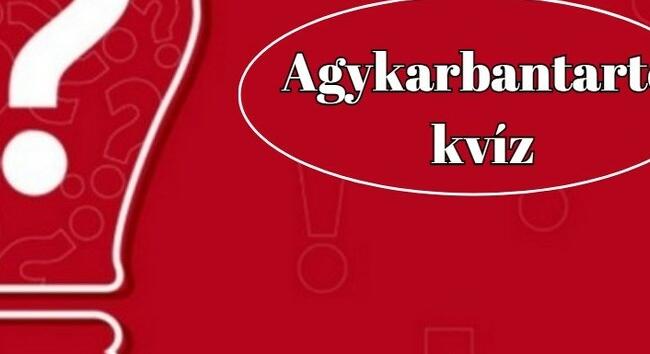 Agykarbantartó kvíz - A kvízkérdéseket feltettük, neked csak helyesen kell válaszolni rájuk