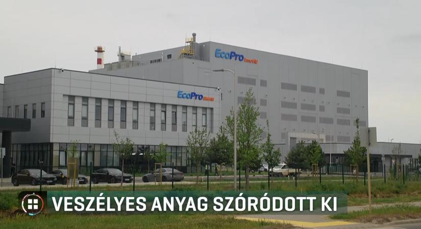 Nehézfémeket tartalmazó anyag szóródott ki a debreceni katódgyárban