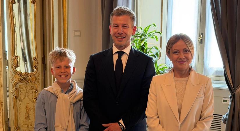 Giorgia Meloninak tetszett az első találkozó Magyar Péterrel, videót is posztolt róla