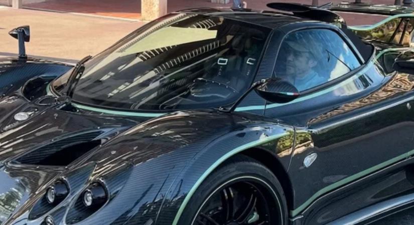 Fernando Alonso egy 4 milliárd forintos Paganival tűnt fel Monacoban